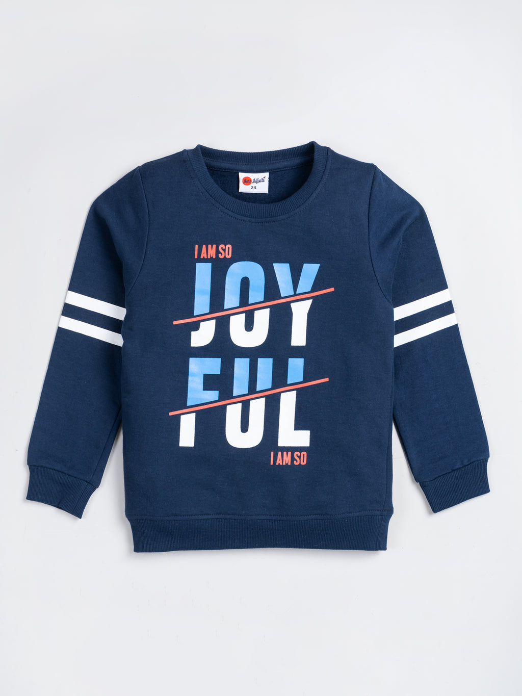 Mars Infiniti Full Sleeve Printed Baby Boys & Baby Girls Sweatshirt (Deep Blue)