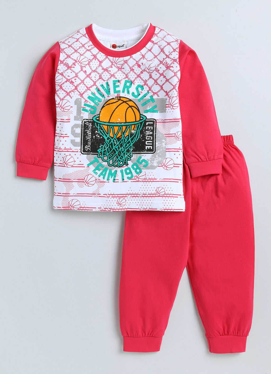 Mars Infiniti Boys & Girls Casual T-shirt Pant (Pink)