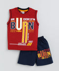 Mars Infiniti Boys & Girls Casual T-shirt Shorts (Maroon)