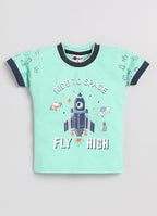 Mars Infiniti Boys Pure Cotton Half Sleeve T-shirt & Shorts Set