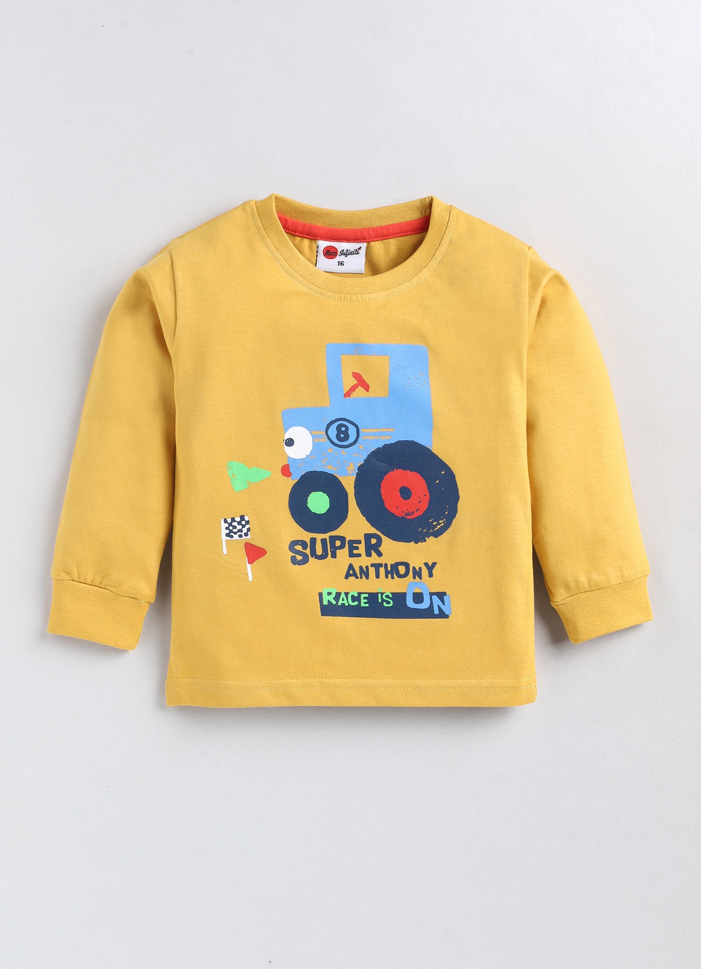 Mars Infiniti Boys Casual T-shirt Track Pants (Mustard)