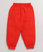 Mars Infiniti Boys & Girls Casual T-shirt Pant (Red)