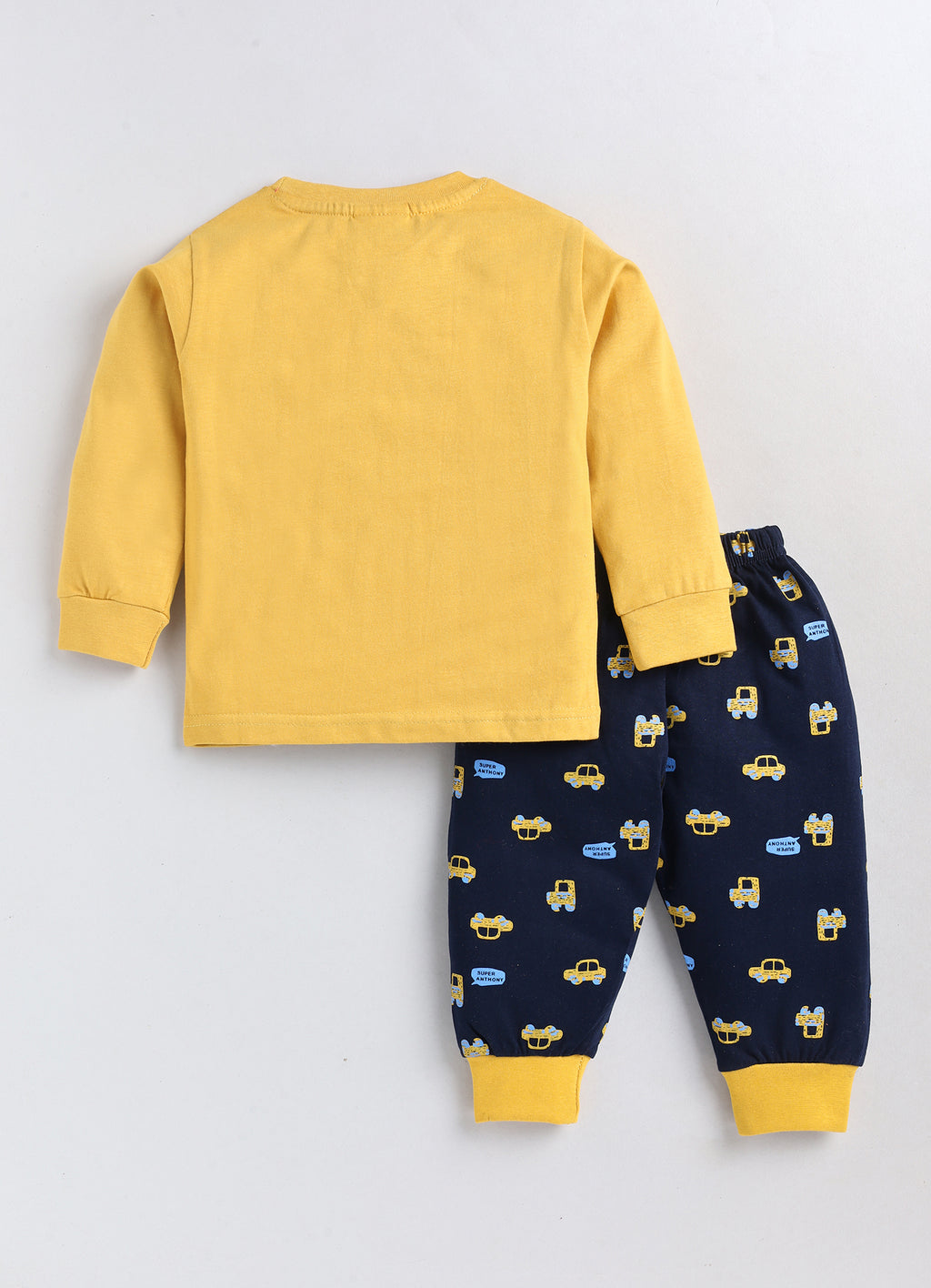 Mars Infiniti Boys Casual T-shirt Track Pants (Mustard)