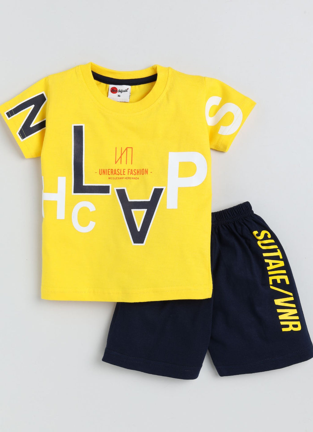 Mars Infiniti Boys Pure Cotton Half Sleeve T-shirt & Shorts Set