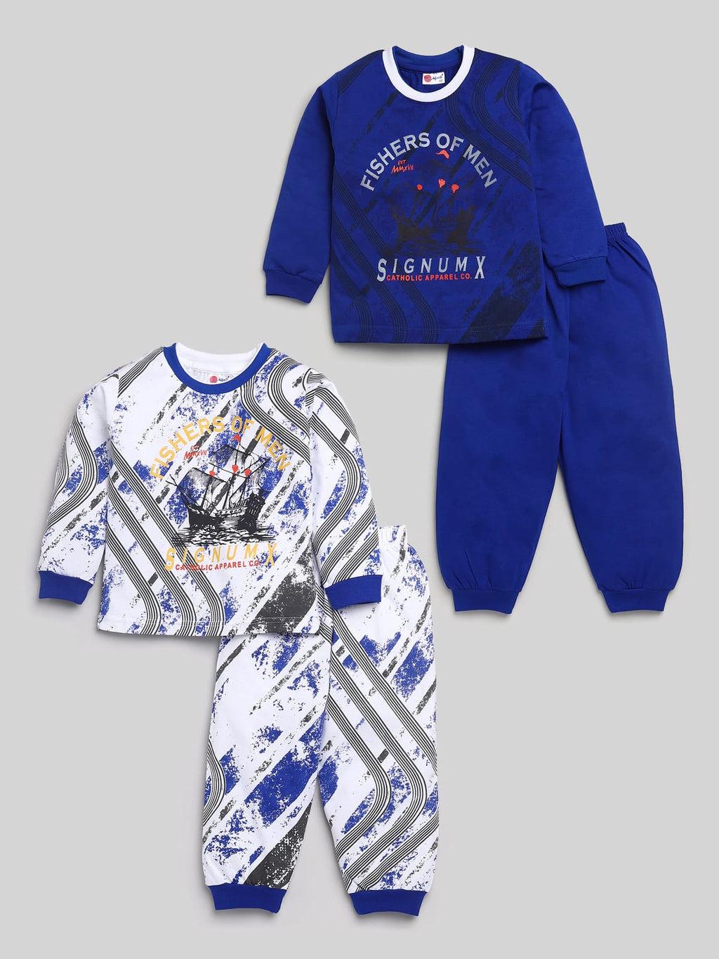 Mars Infiniti Boys & Girls Casual T-shirt Pant (Blue)