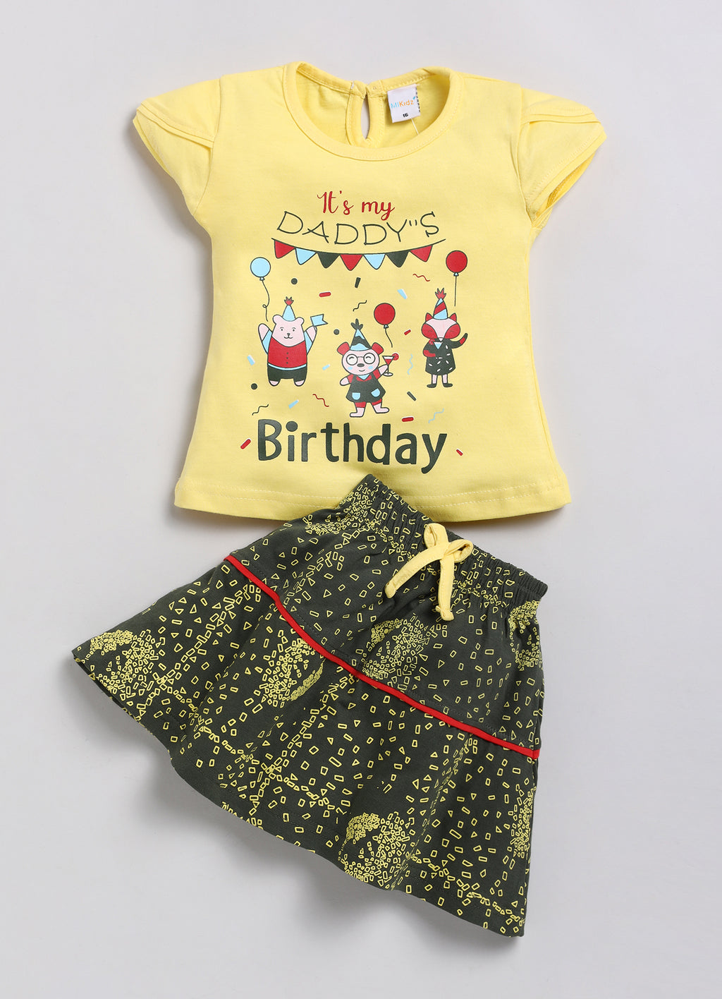 Mars Infiniti Baby Girls Casual Top Capri (Yellow, Green, Pink)