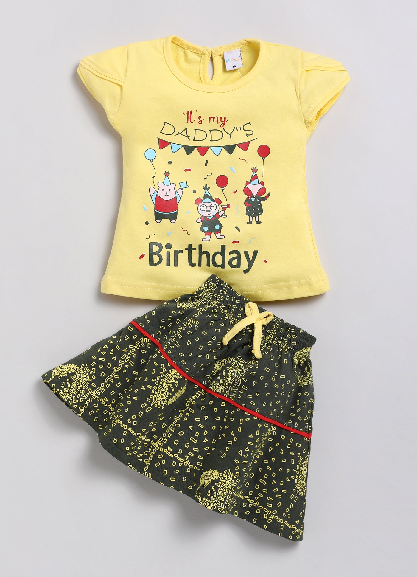 Mars Infiniti Baby Girls Casual Top Capri (Yellow, Green, Pink)