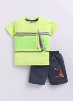 Mars Infiniti Boys Pure Cotton Half Sleeve T-shirt & Shorts Set