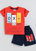 Mars Infiniti Boys Pure Cotton Half Sleeve T-shirt & Shorts Set