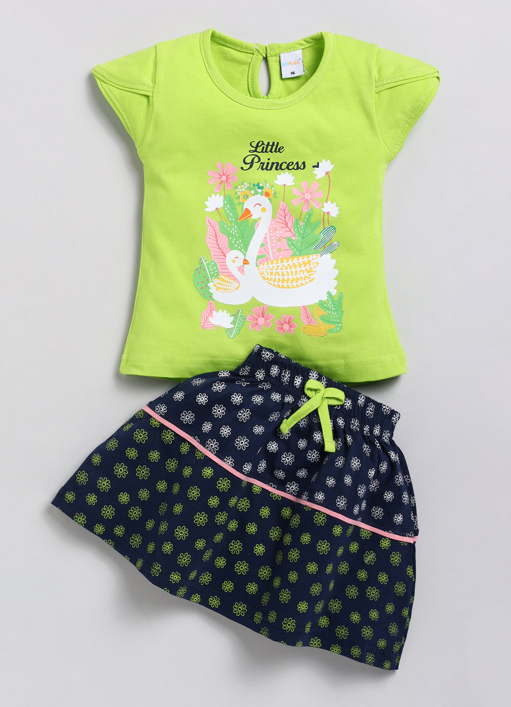 Mars Infiniti Girls Casual Top Skirt (Green)