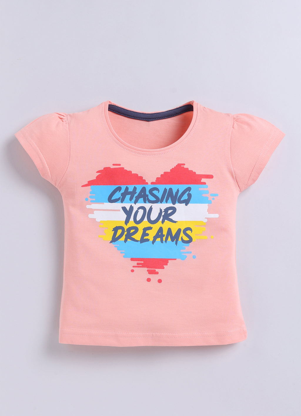 Mars Infiniti Girls Printed Pure Cotton Regular T Shirt (Multicolor, Pack of 5)