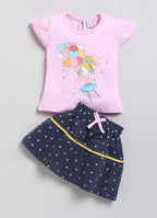 Mars Infiniti Baby Girls Casual Top Capri (Yellow, Green, Pink)