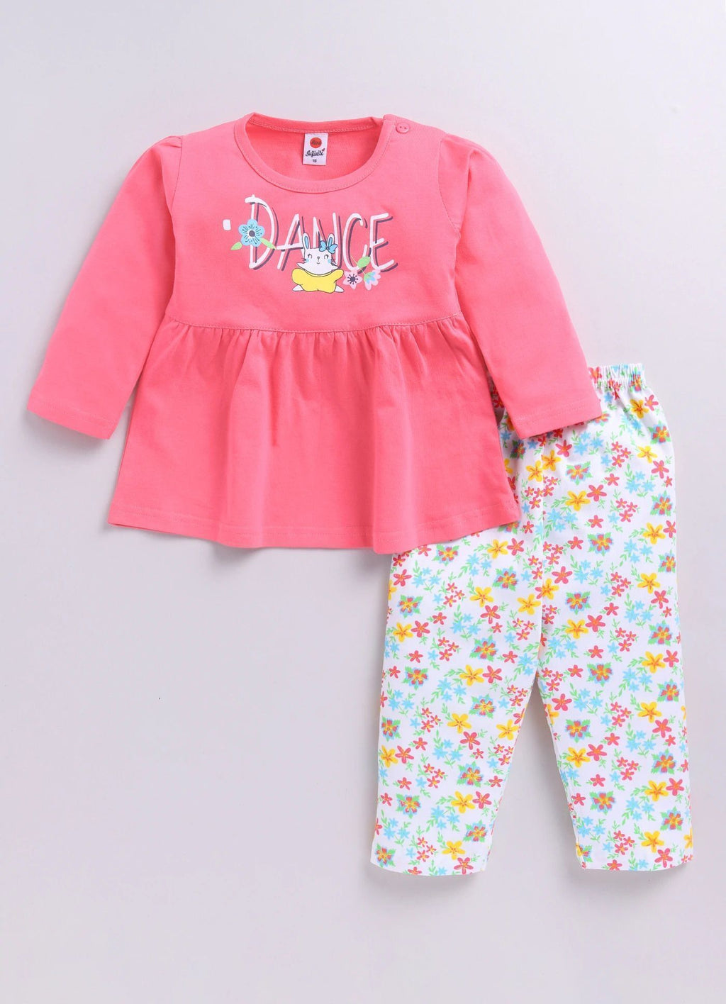 Mars Infiniti Baby Girls Casual Dress Pant (Pink, White)