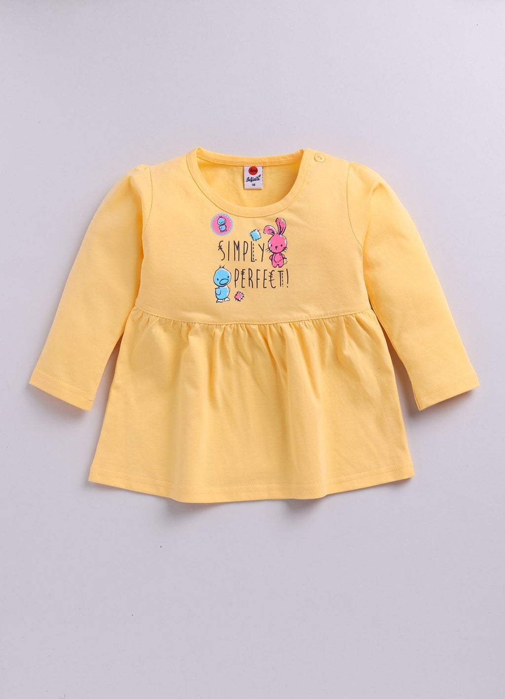Mars Infiniti Baby Girls Casual Dress Pant (Yellow, White)