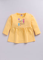Mars Infiniti Baby Girls Casual Dress Pant (Yellow, White)
