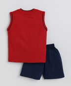 Mars Infiniti Boys & Girls Casual T-shirt Shorts (Maroon)