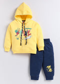 Mars Infiniti Boys & Girls Casual Sweatshirt Sweatpant (Yellow, Navy Blue)