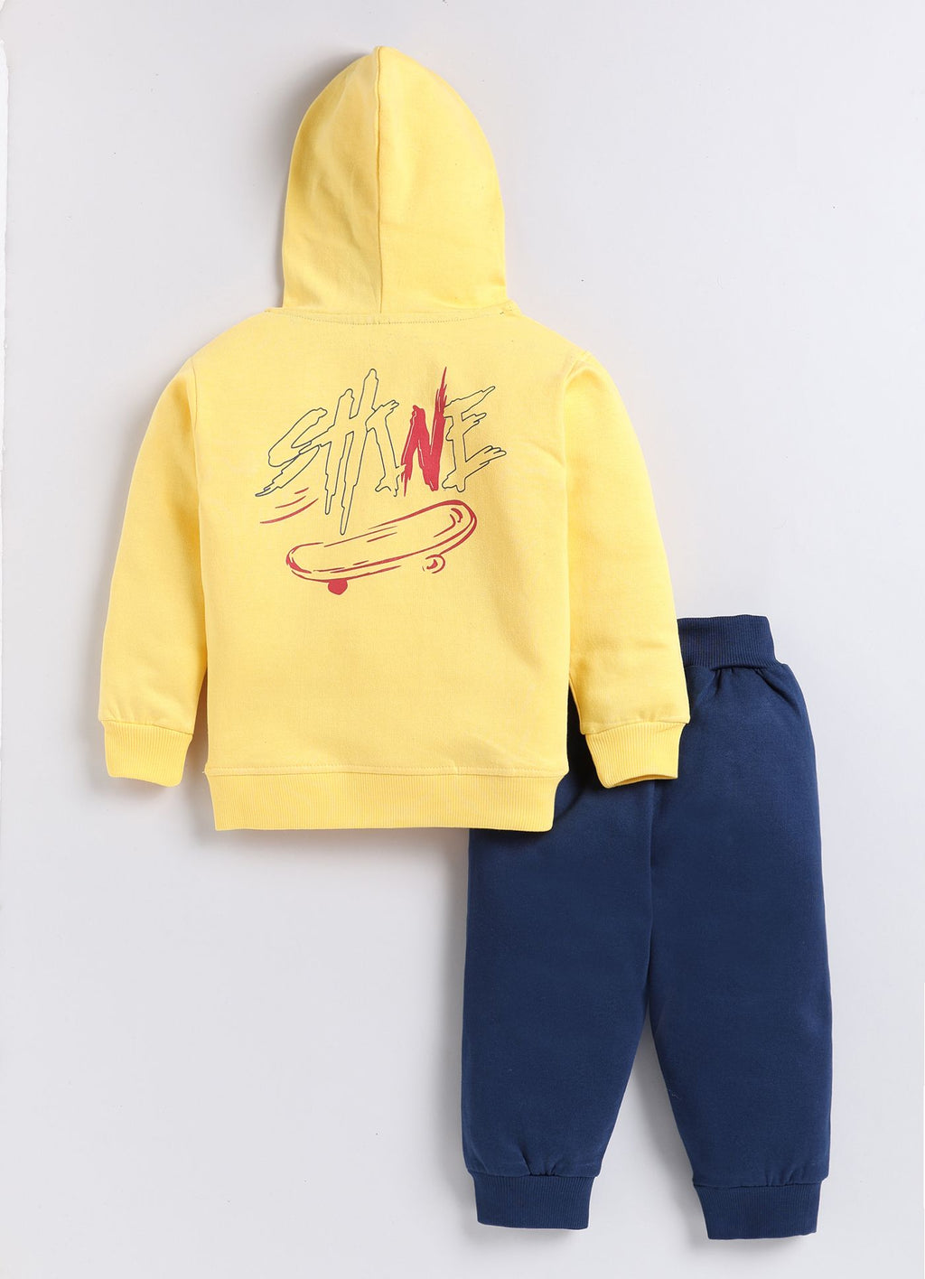 Mars Infiniti Boys & Girls Casual Sweatshirt Sweatpant (Yellow, Navy Blue)