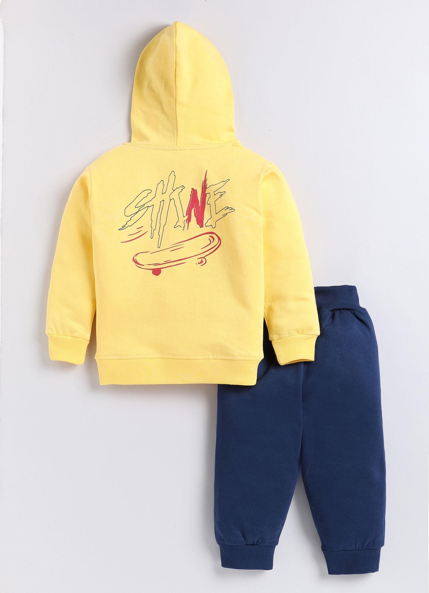 Mars Infiniti Boys & Girls Casual Sweatshirt Sweatpant (Yellow, Navy Blue)