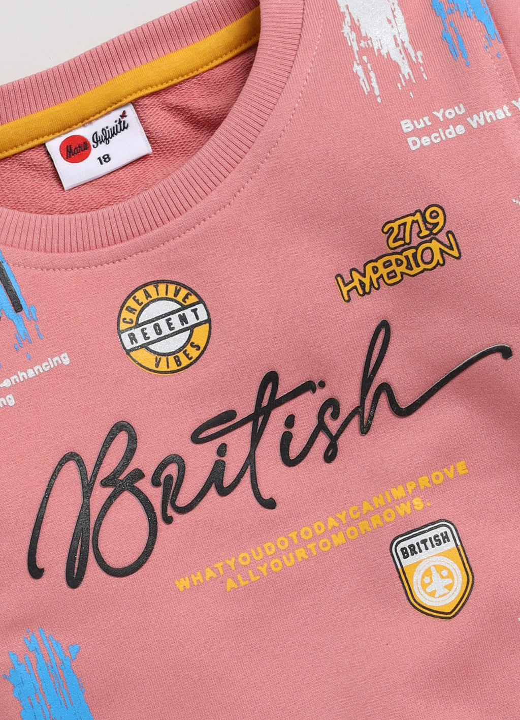 Mars Infiniti Full Sleeve Printed Baby Boys & Baby Girls Sweatshirt (Wine)