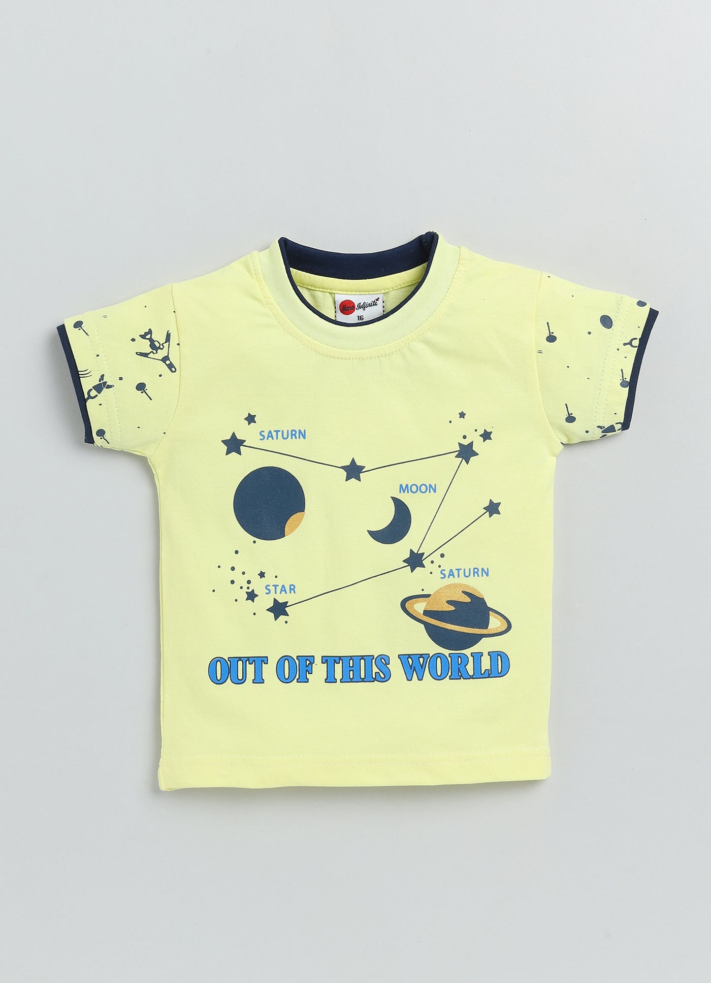 Mars Infiniti Boys Pure Cotton Half Sleeve T-shirt & Shorts Set
