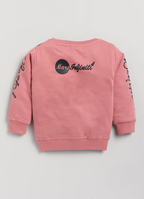 Mars Infiniti Full Sleeve Printed Baby Boys & Baby Girls Sweatshirt (Wine)