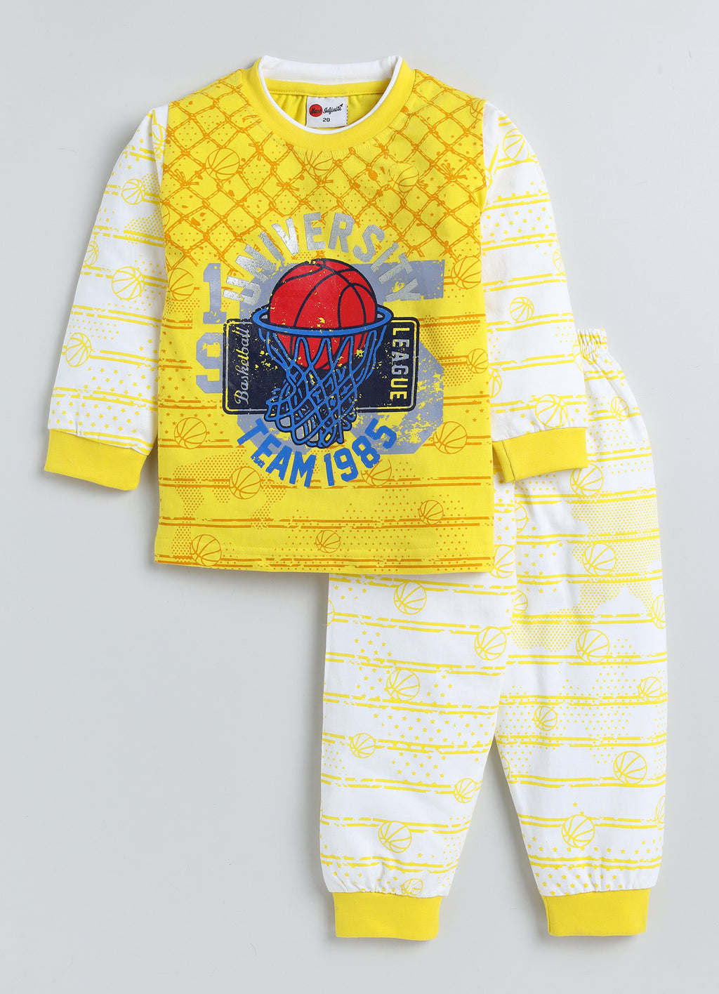 Mars Infiniti Boys & Girls Casual T-shirt Pant (Yellow)