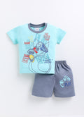 Mars Infiniti Boys Pure Cotton Half Sleeve T-shirt & Shorts Set