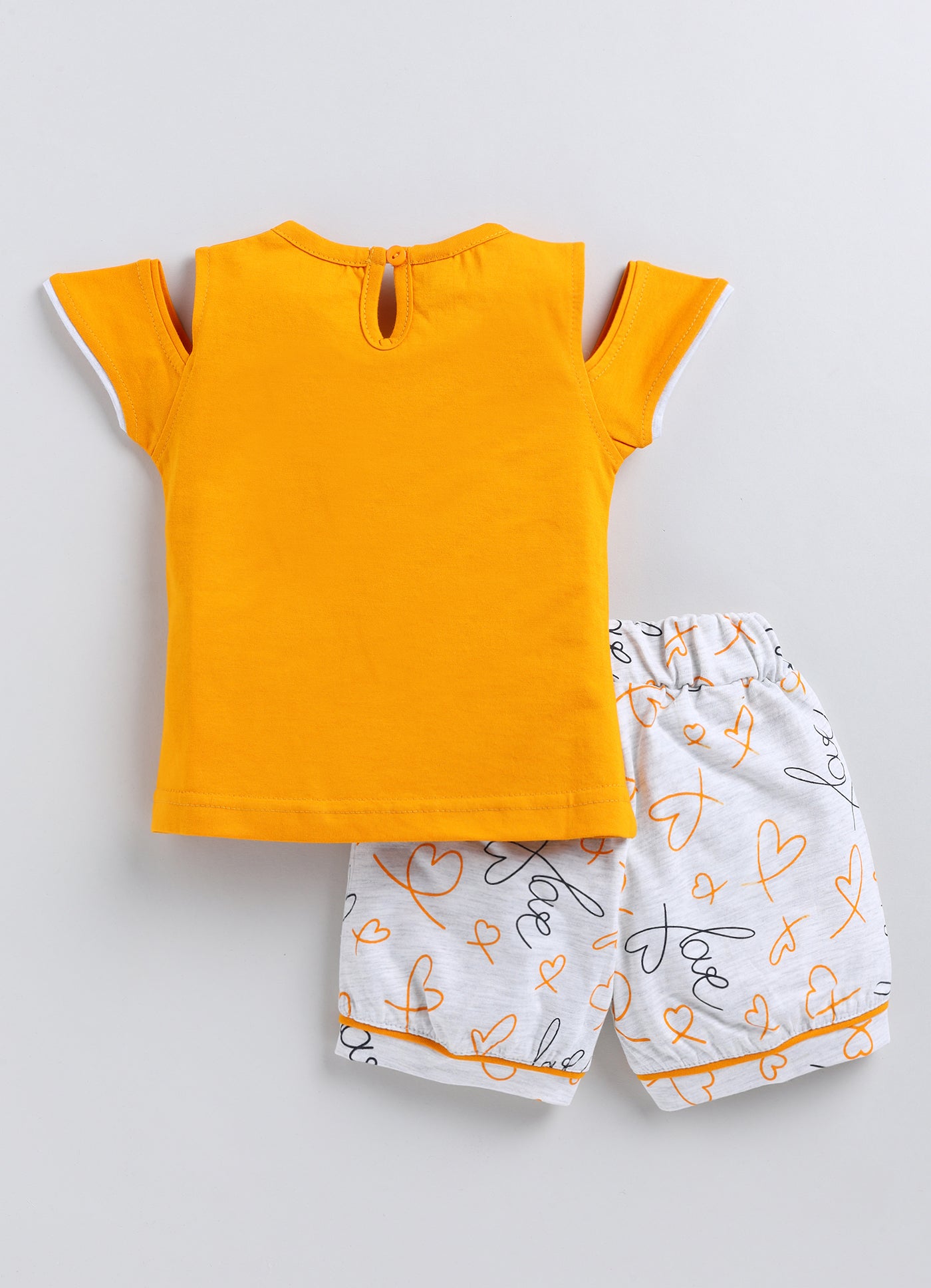Mars Infiniti Baby Girls Casual Top Capri (Blue, Pink, Mustard)