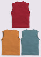 Mars Infiniti Boys Printed Pure Cotton Regular T Shirt - Pack of 3