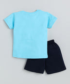 Mars Infiniti Boys Pure Cotton Half Sleeve T-shirt & Shorts Set