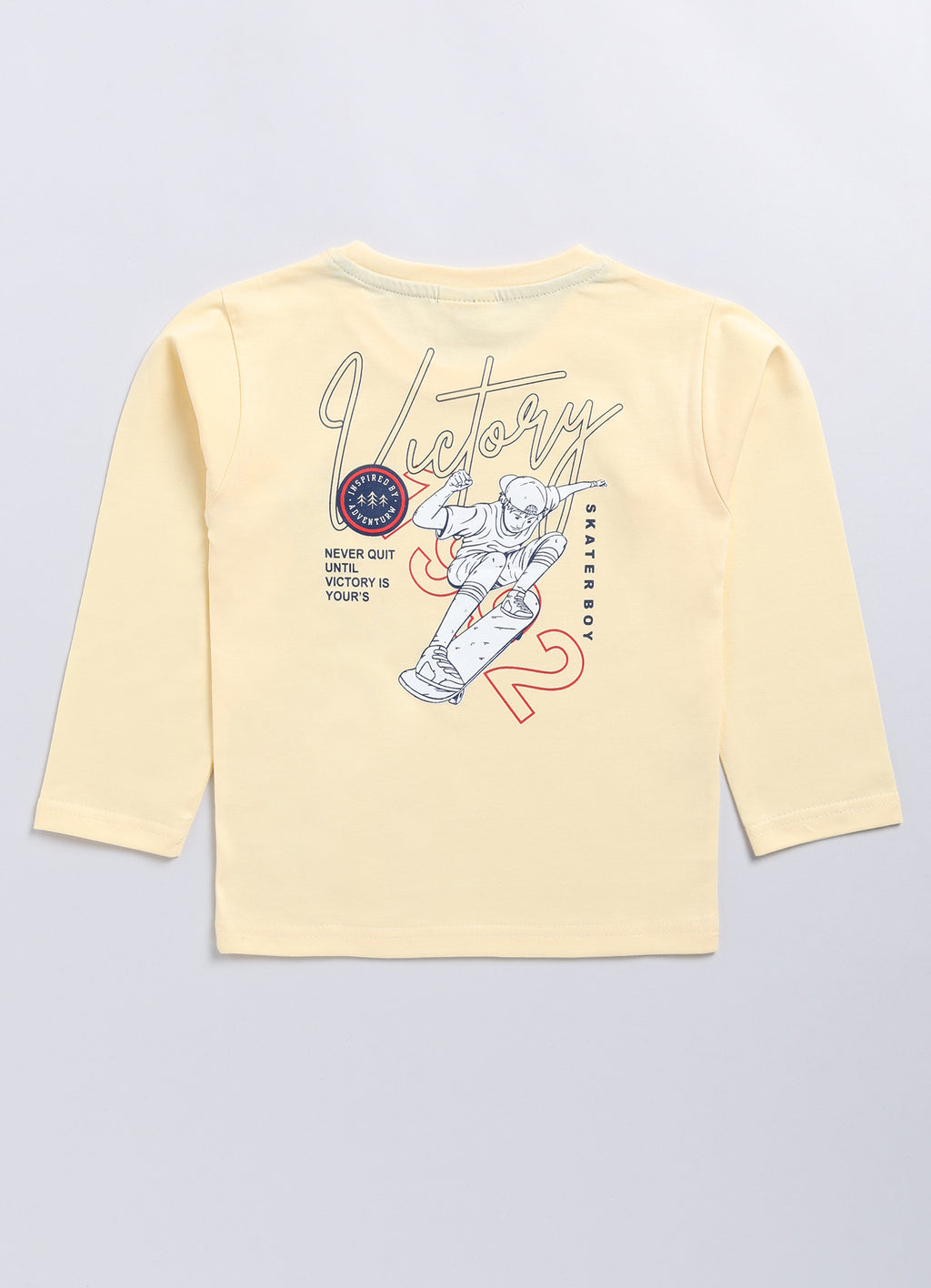 Mars Infiniti Boys Printed Pure Cotton Regular T Shirt (Yellow, Pack of 1)