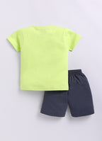 Mars Infiniti Boys Pure Cotton Half Sleeve T-shirt & Shorts Set