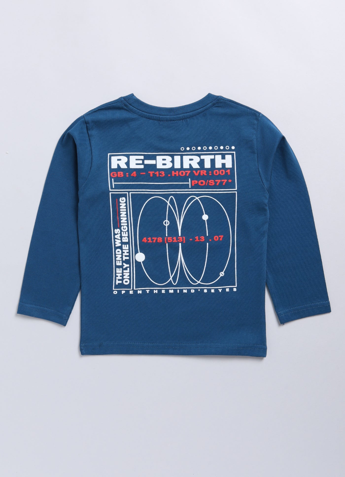 Mars Infiniti Boys Printed Pure Cotton Regular T Shirt (Dark Blue, Pack of 1)