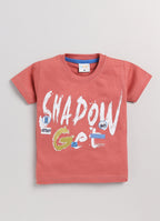 Mars Infiniti Blue Color Stylish Half T Shirt - Mustard