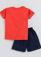 Mars Infiniti Boys Pure Cotton Half Sleeve T-shirt & Shorts Set