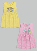 Mars Infiniti Baby Girls Midi/Knee Length Casual Dress (Multicolor, Sleeveless)