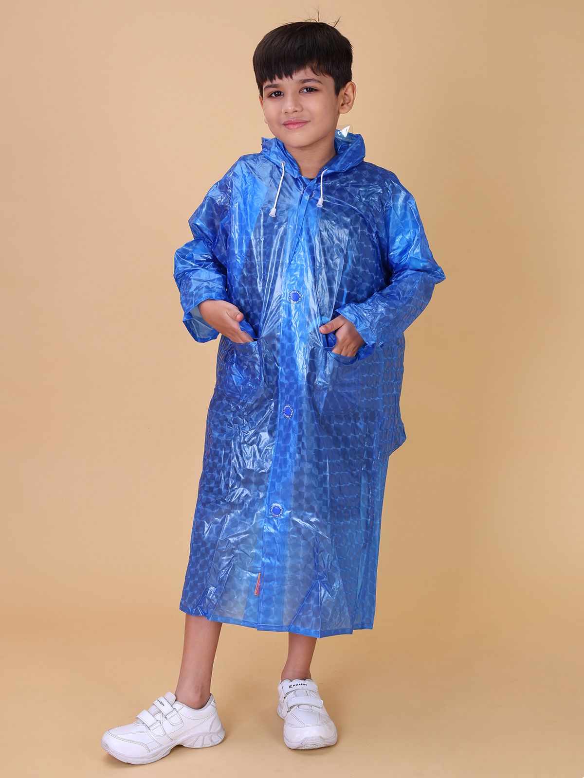 Mars Infiniti Graphic Print Boys and Girls Raincoat Light Blue, Pack of 1, PVC Plastic Raincoat