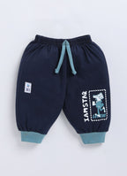 Mars Infiniti Boys & Girls Casual T-shirt Three Fourth Pant (Navy Blue, Teal)