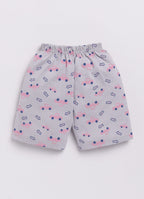 Mars Infiniti Boys & Girls Casual T-shirt Shorts (Pink, Melange)