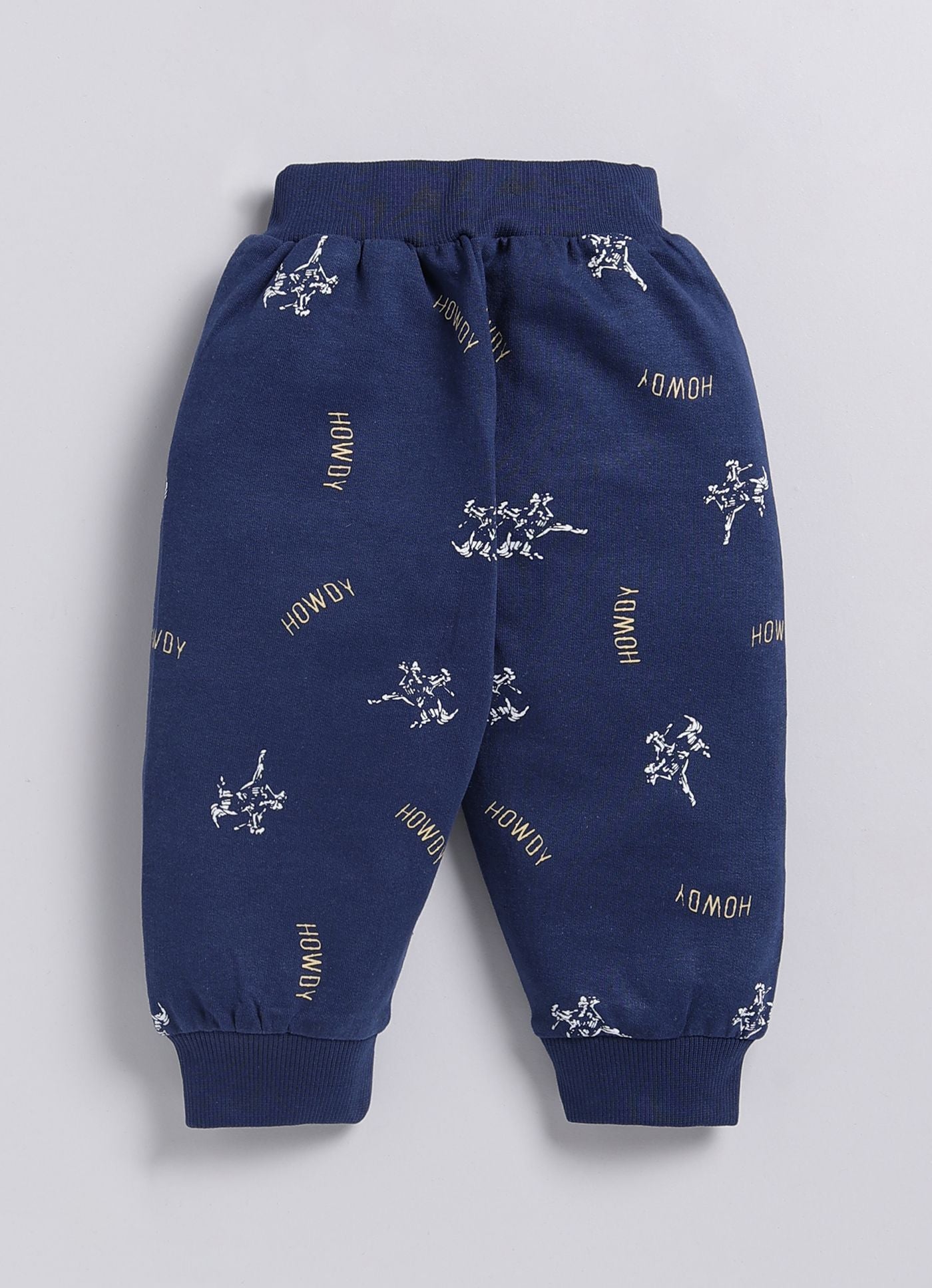 Mars Infiniti Boys & Girls Casual Sweatshirt Track Pants (Beige, Deep Blue)