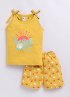Mars Infiniti Baby Boys & Baby Girls Casual Vest Shorts (Yellow)