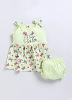 Mars Infiniti Baby Girls Casual Dress Panty (Light Green)