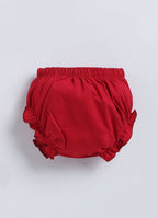 Mars Infiniti Baby Girls Casual Dress Panty (Deep Red)