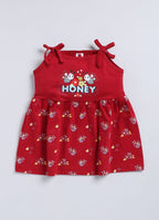 Mars Infiniti Baby Girls Casual Dress Panty (Deep Red)
