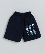 Mars Infiniti Boys Casual T-shirt Shorts (Blue_Rust)