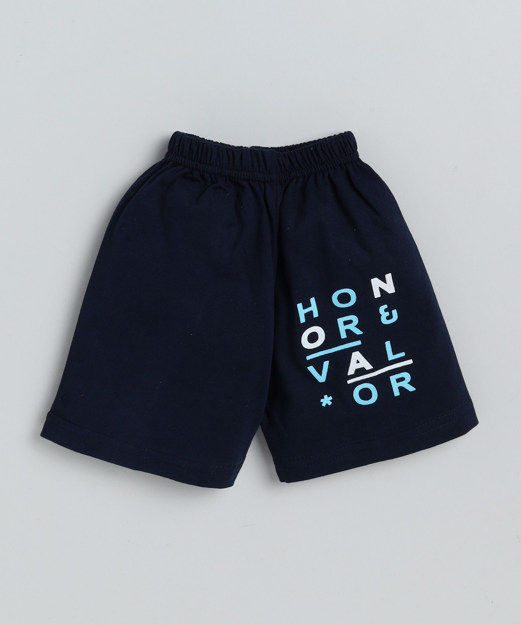 Mars Infiniti Boys Casual T-shirt Shorts (Blue_Rust)
