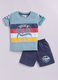 Mars Infiniti Boys Casual T-shirt Shorts (Sea Green)
