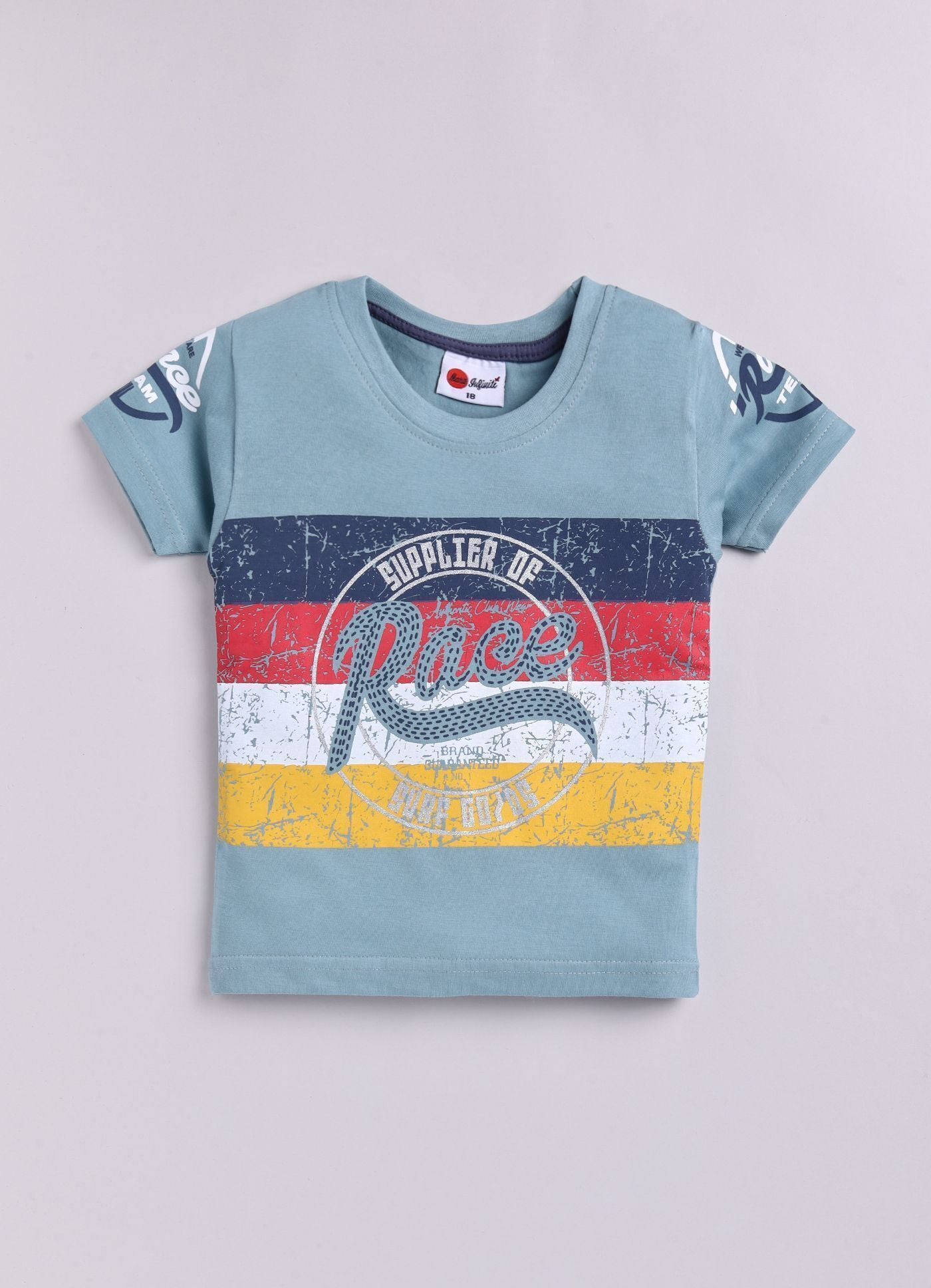 Mars Infiniti Boys Casual T-shirt Shorts (Sea Green)