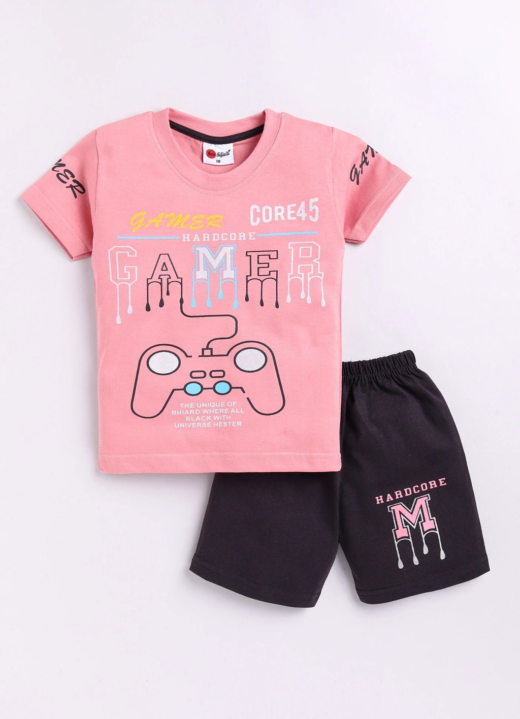 Mars Infiniti Boys Casual T-shirt Shorts (Wine)